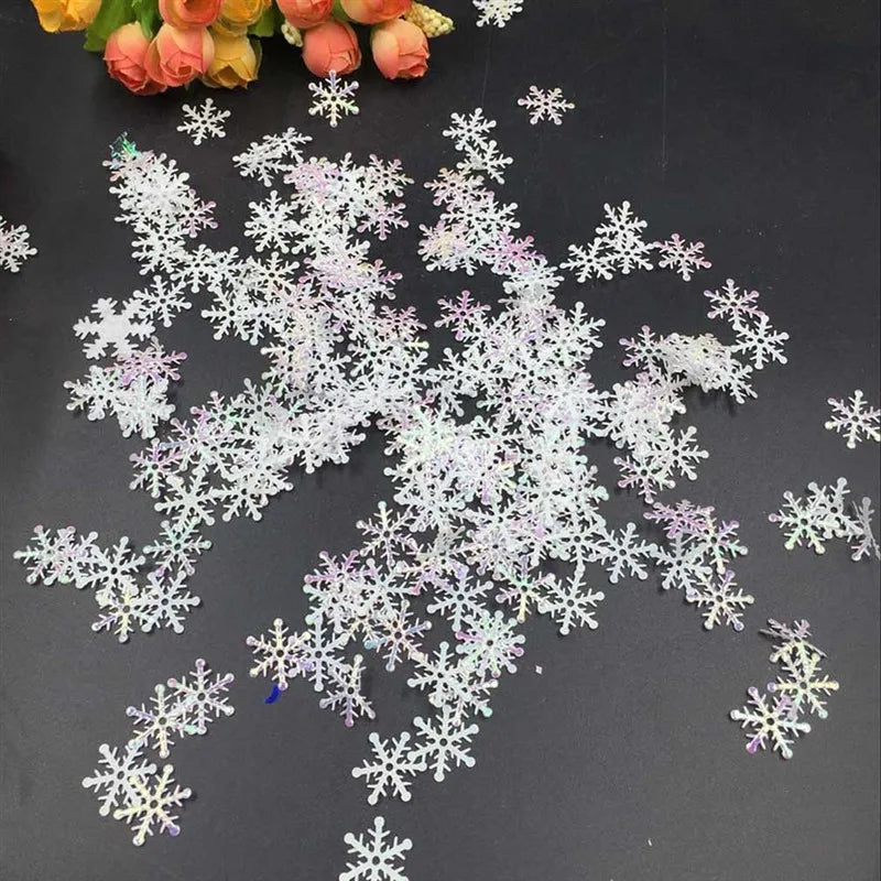 200/300pcs White Snowflake Christmas Tree Ornaments - Image 4