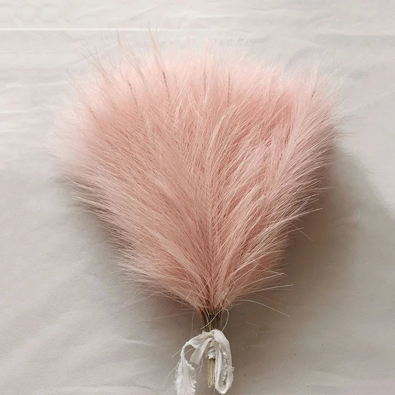 10pcs Faux Pampas Grass Bouquets for Festive Decor - Image 8