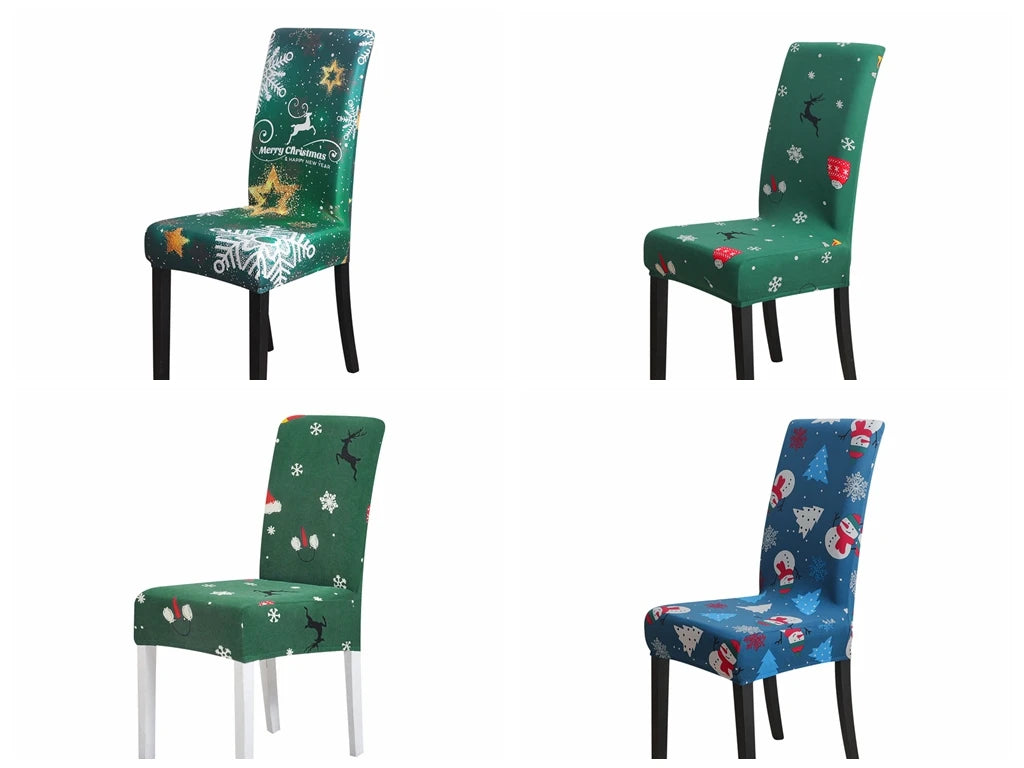 Christmas Stretchable Slipcovers for Dining Chairs - Image 23