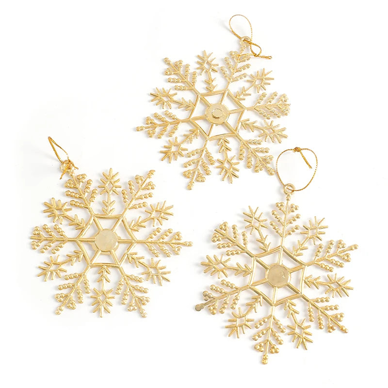 Elegant Gold & Silver Snowflake Christmas Decor - Image 8