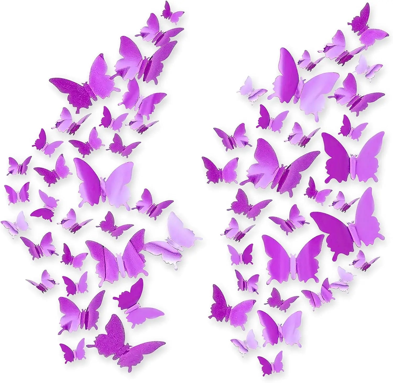 12PC 3D Butterfly Mirror Wall Stickers for Christmas Decor - Image 17
