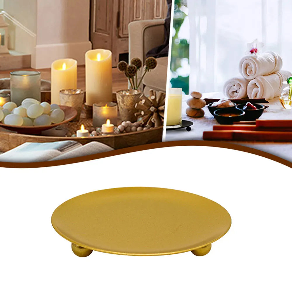 Elegant Gold Plated Candle Holders for Festive Decor - Image 20