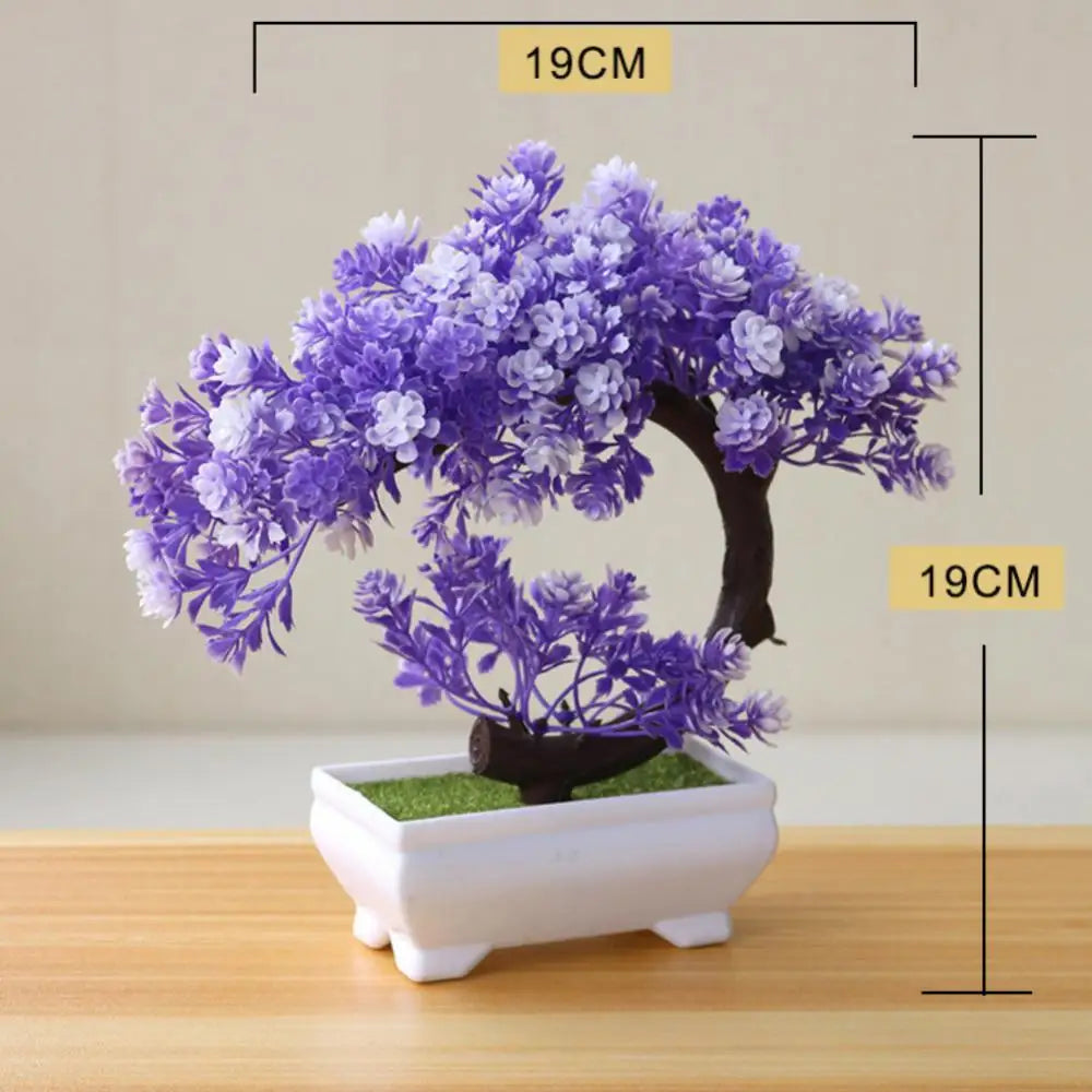 Charming Mini Sakura Snowball Potted Plant Décor - Image 3