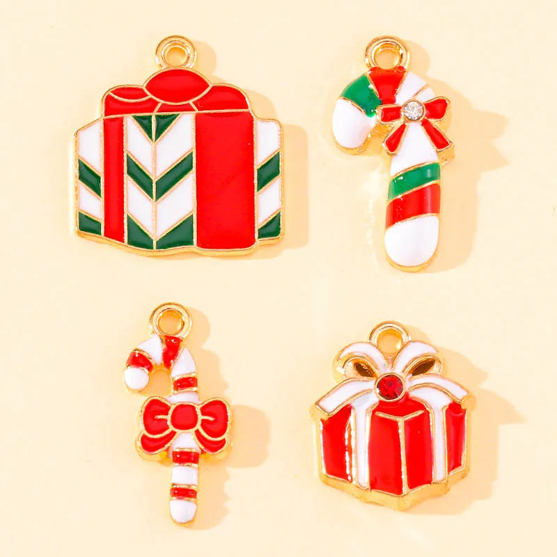 45Pcs Cartoon Christmas Enamel Charms for DIY Jewelry - Image 11
