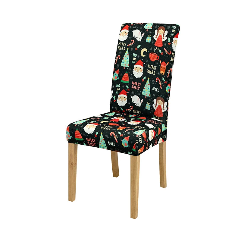 Stretchable Holiday Chair Covers - Festive Dining Décor - Image 22