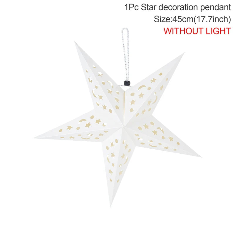 Enchanting Hollow Star Lanterns for Holiday Decor - Image 4