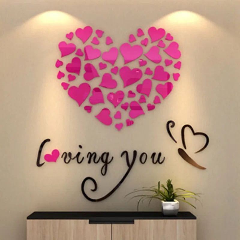 Festive Circular 3D Mirror Wall Decals for Christmas - Image 35
