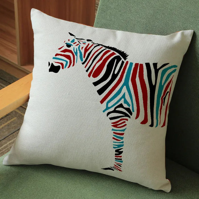 Festive Wild Animal Throw Pillows for Christmas - Image 6