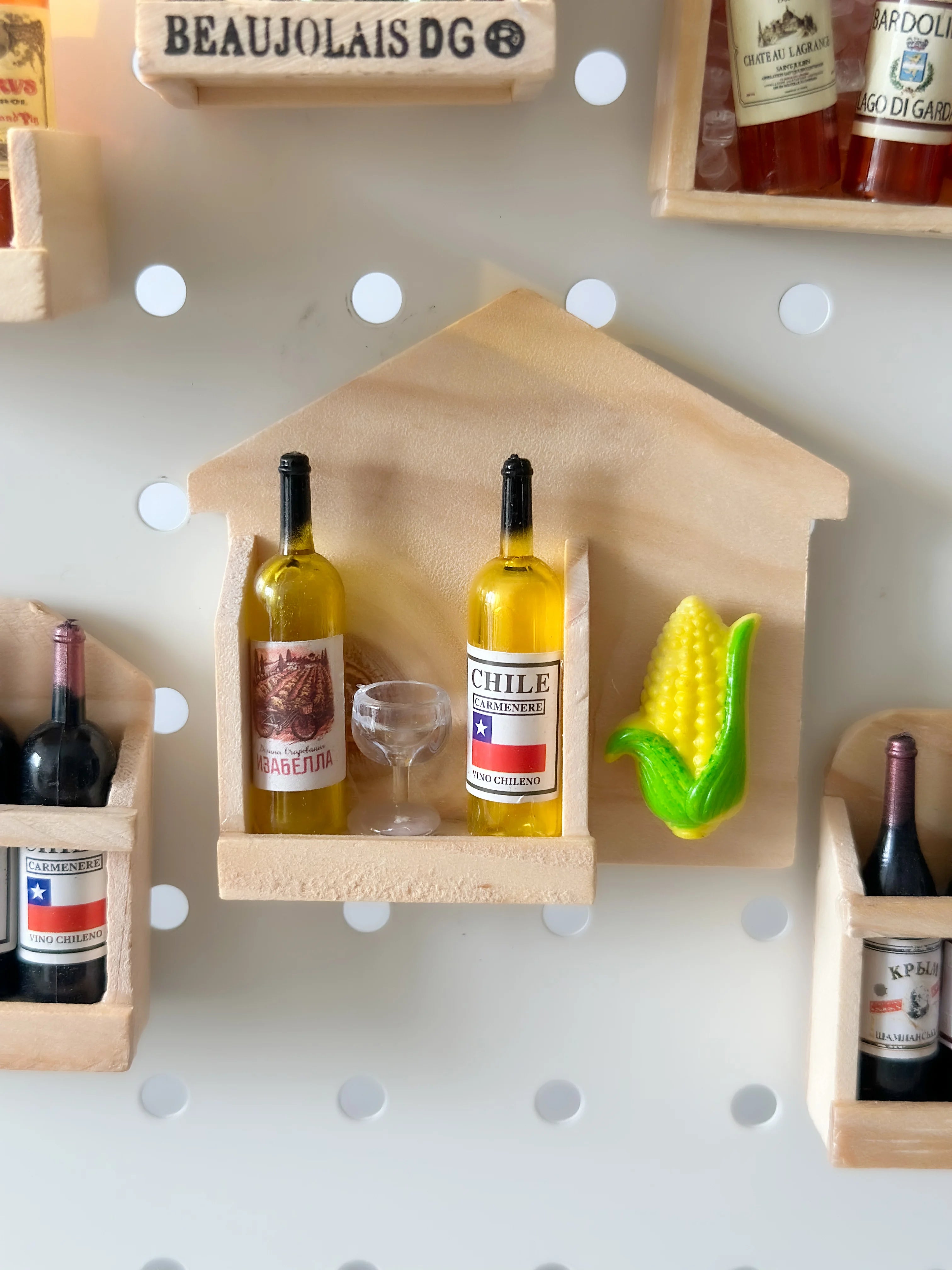 Charming Christmas 3D Wooden Wine Bottle Magnets - Image 21
