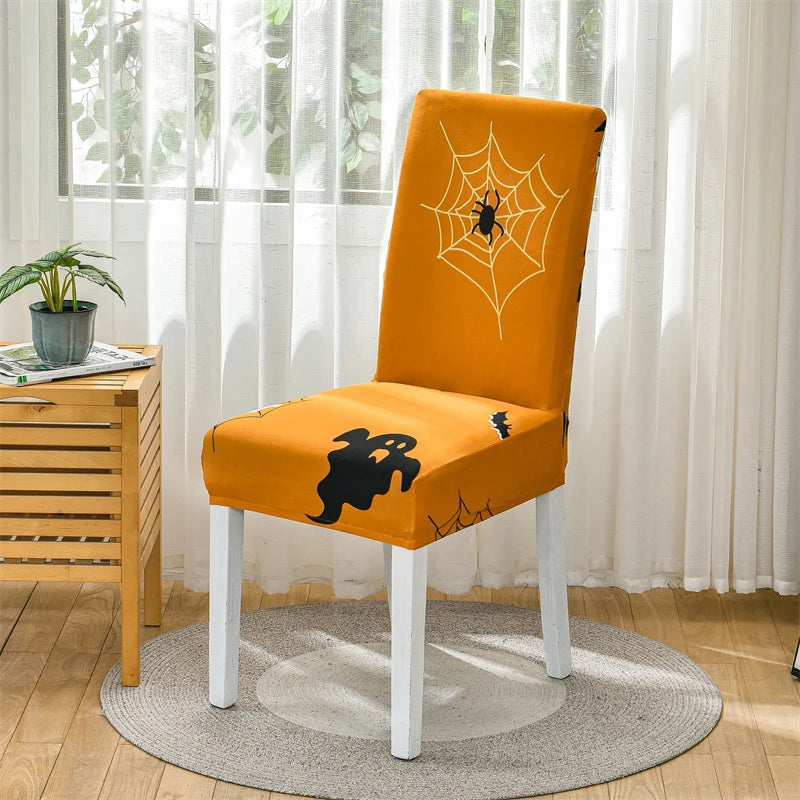 Festive Elastic Chair Covers for Christmas Gatherings - Image 22