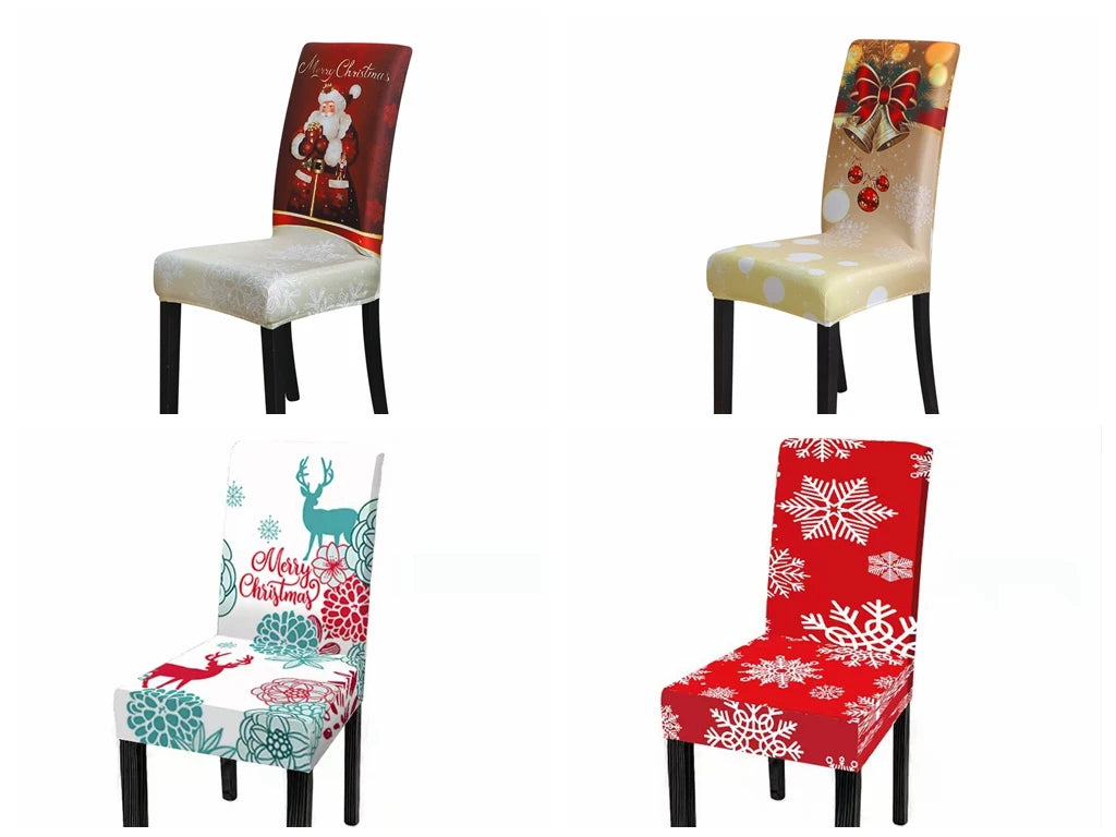 Christmas Stretchable Slipcovers for Dining Chairs - Image 24