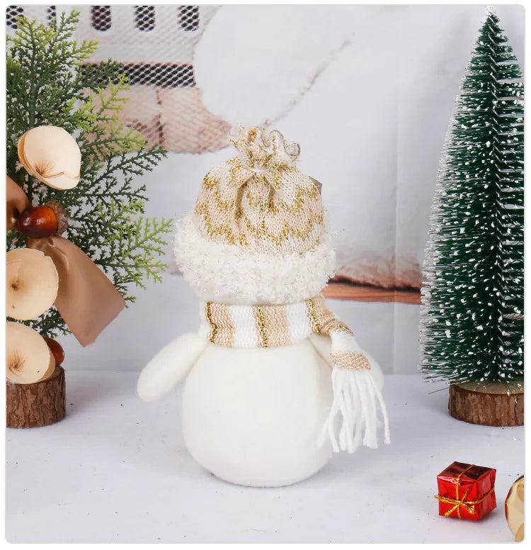 Adorable Snowman & Santa Christmas Doll Decor - Image 13