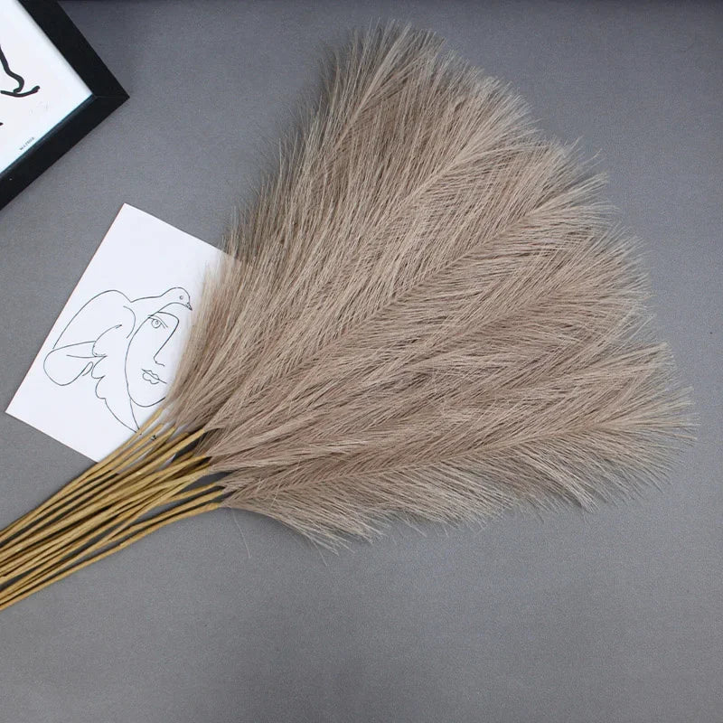 10 Pcs Blue Pampas Grass for Christmas Decor - Image 15