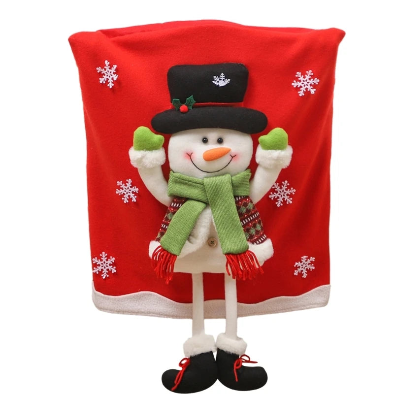 Festive Santa Chair Back Covers for Christmas - Image 4