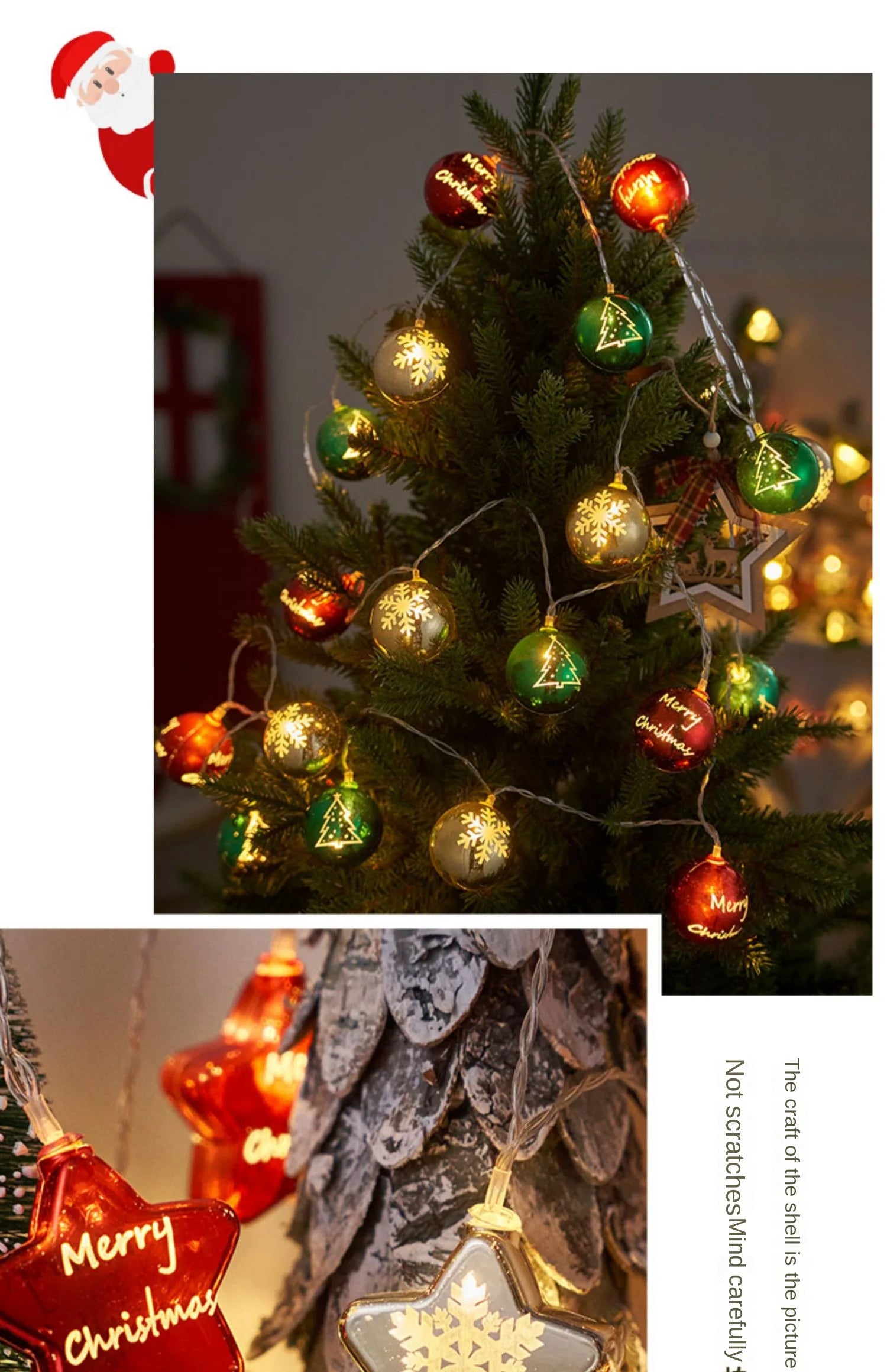 Enchanting Battery-Operated Star Snowflake LED Lights - Image 21