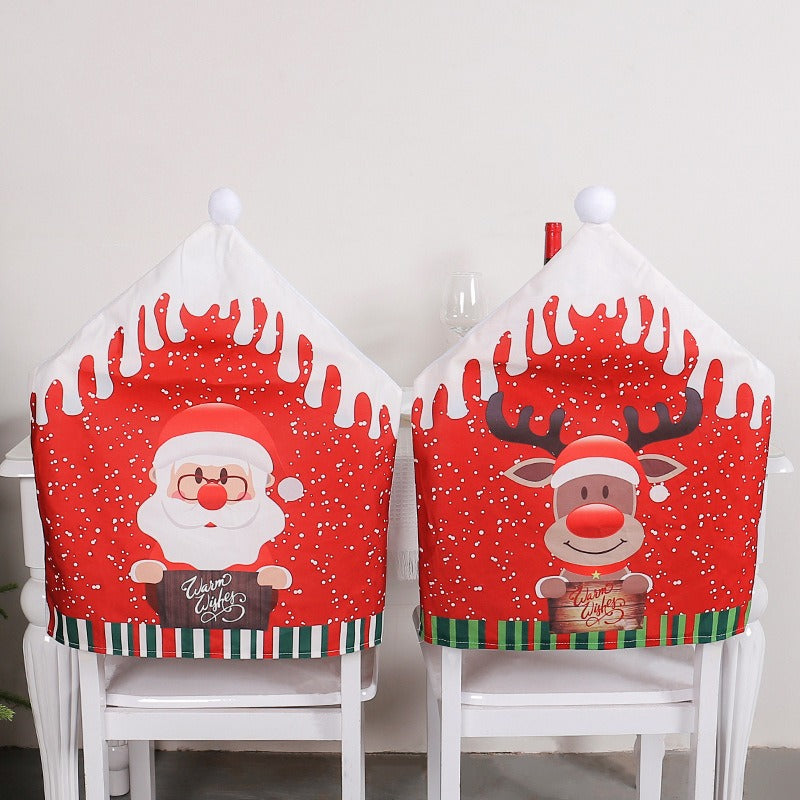 Festive Santa Hat Chair Covers for Christmas Cheer - Image 11