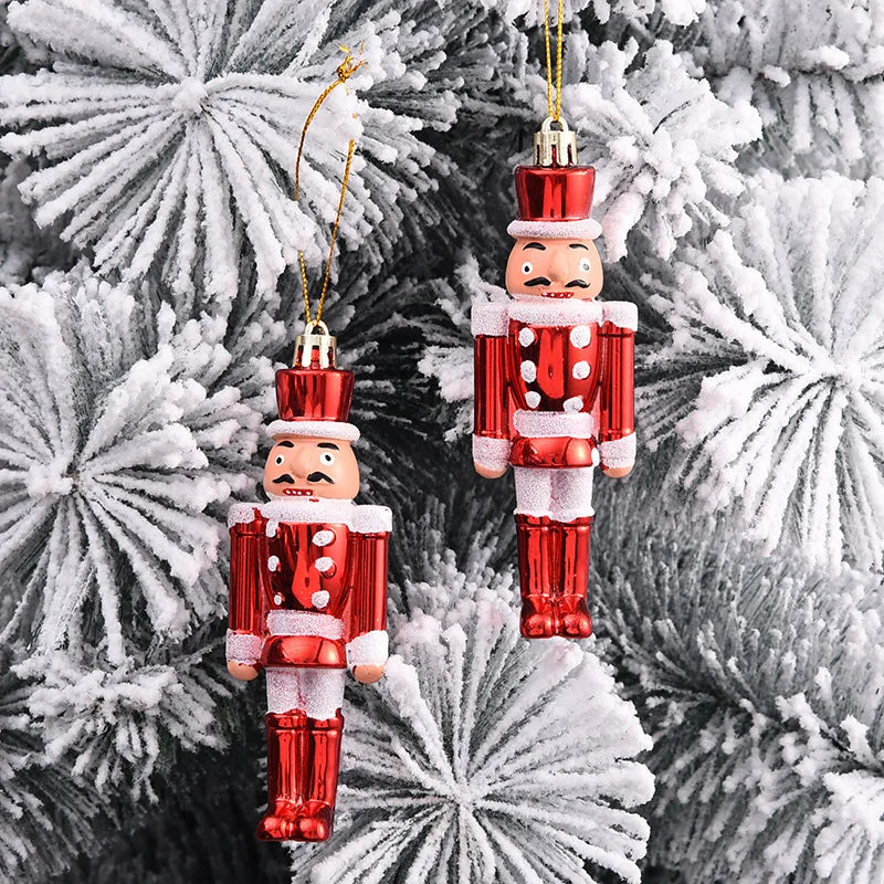 Adorable Painted Walnut Soldier Christmas Ornament - Image 4