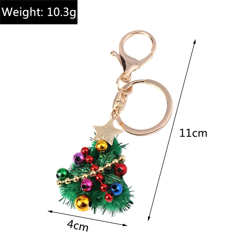 Charming Christmas Keychain: Santa & Snowman Duo - Image 83