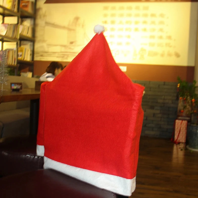 Stretchable Christmas Chair Covers for Dining Room Festivities - Image 2