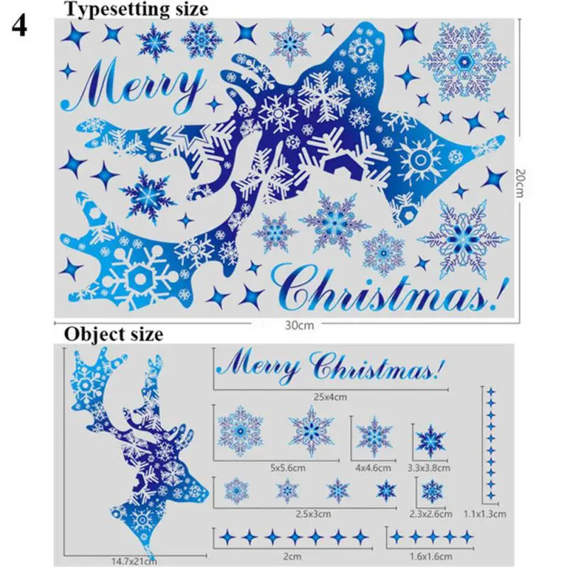 Reusable Christmas Snowflake Window Stickers - PVC - Image 13