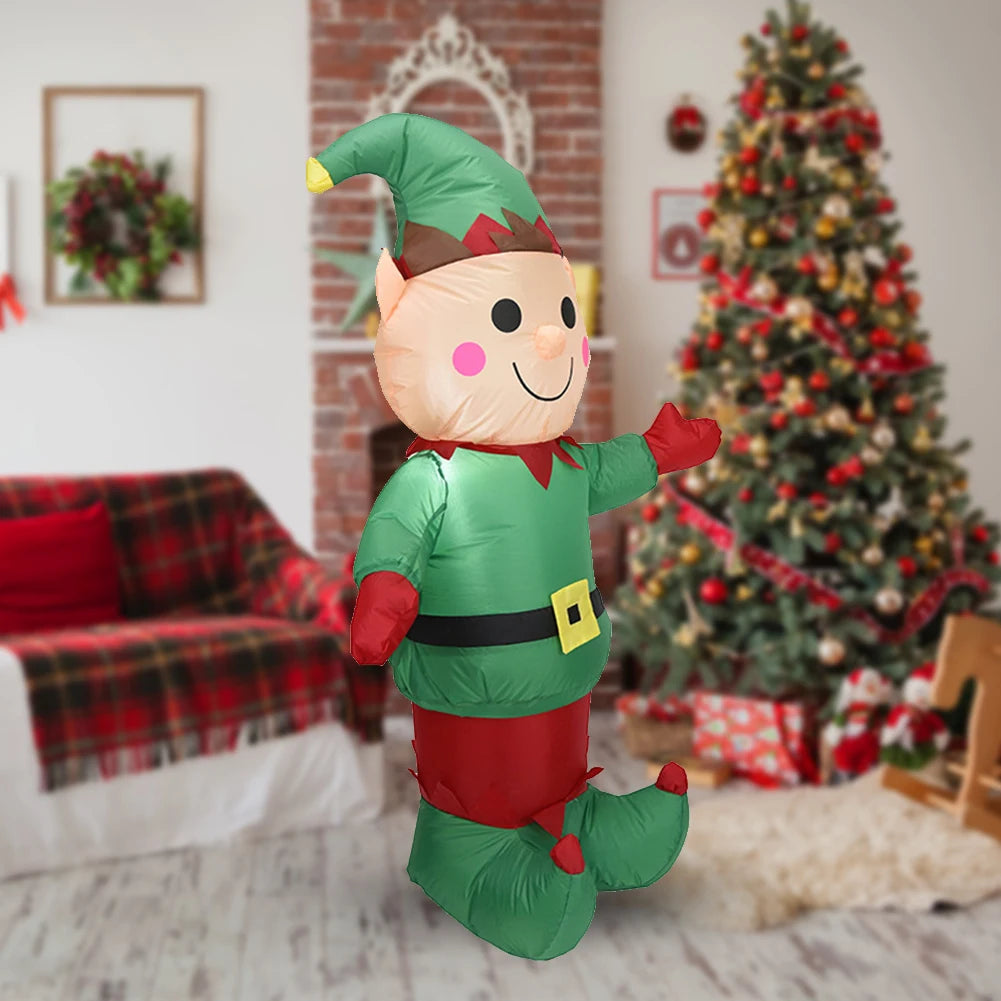 Giant Inflatable Elf with LED Lights for Christmas - Image 10