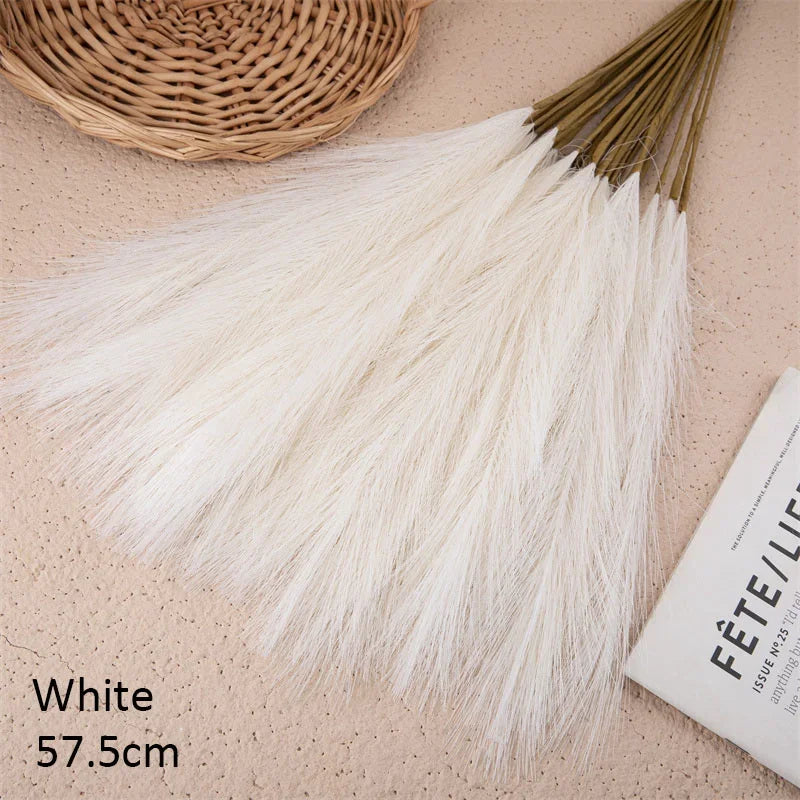 10 Pcs Blue Pampas Grass for Christmas Decor - Image 17