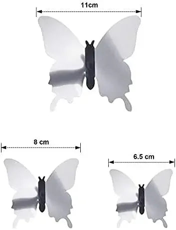 12PC 3D Butterfly Mirror Wall Stickers for Christmas Decor - Image 11