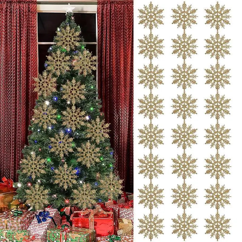 24pcs Snowflakes for Festive Holiday Decor - Image 4