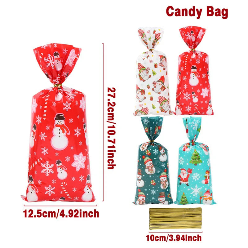 Festive Christmas Candy Bags for Holiday Treats - Image 2