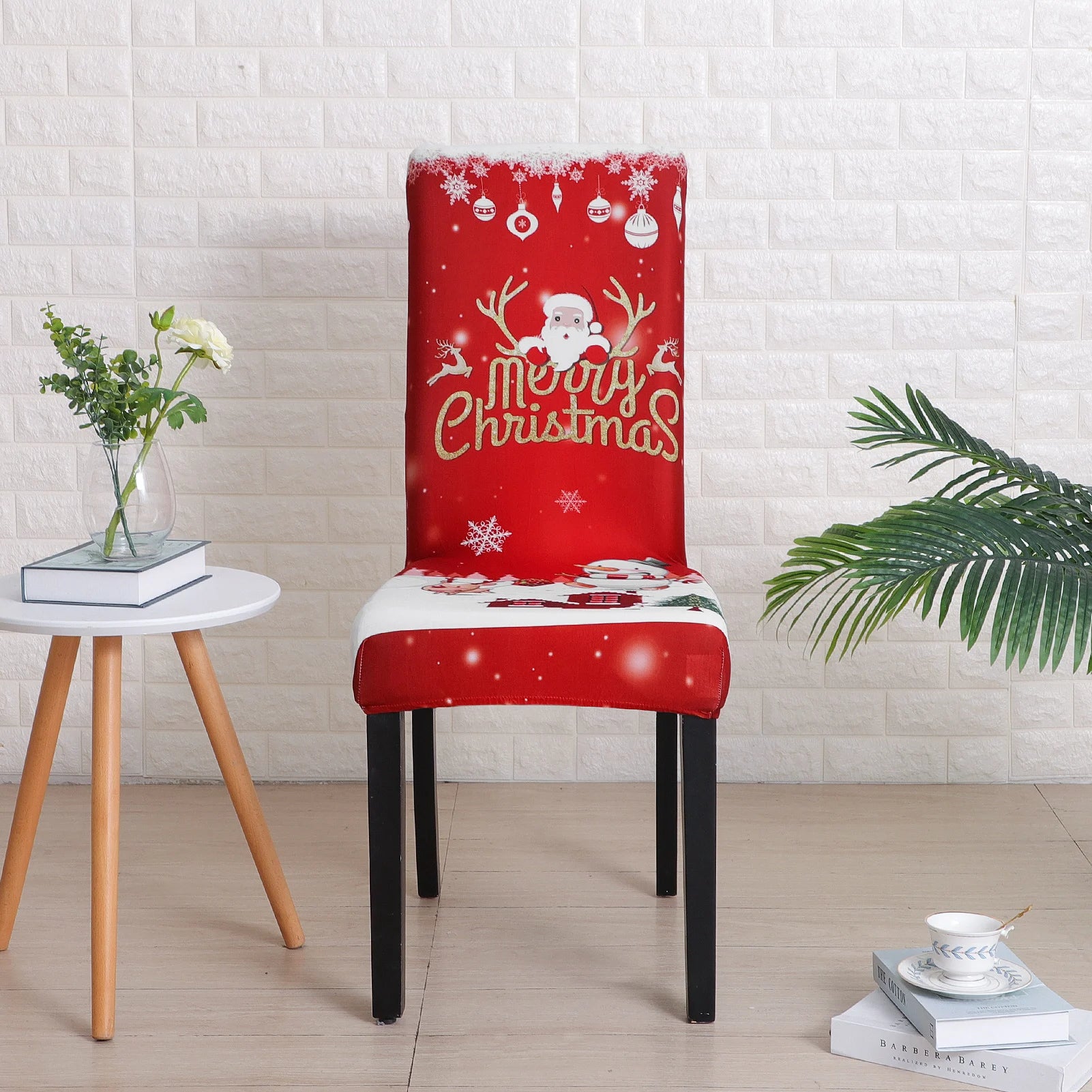 Christmas Stretchable Slipcovers for Dining Chairs - Image 10