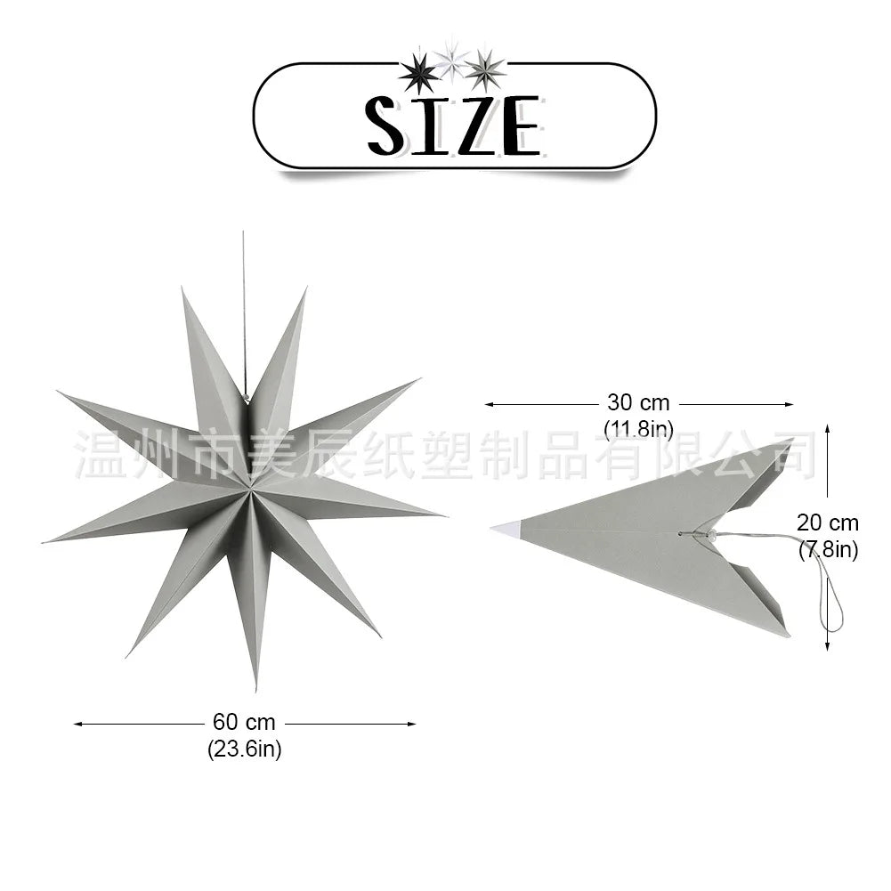 Stunning 9-Pointed Star Christmas Hanging Decor - Image 12