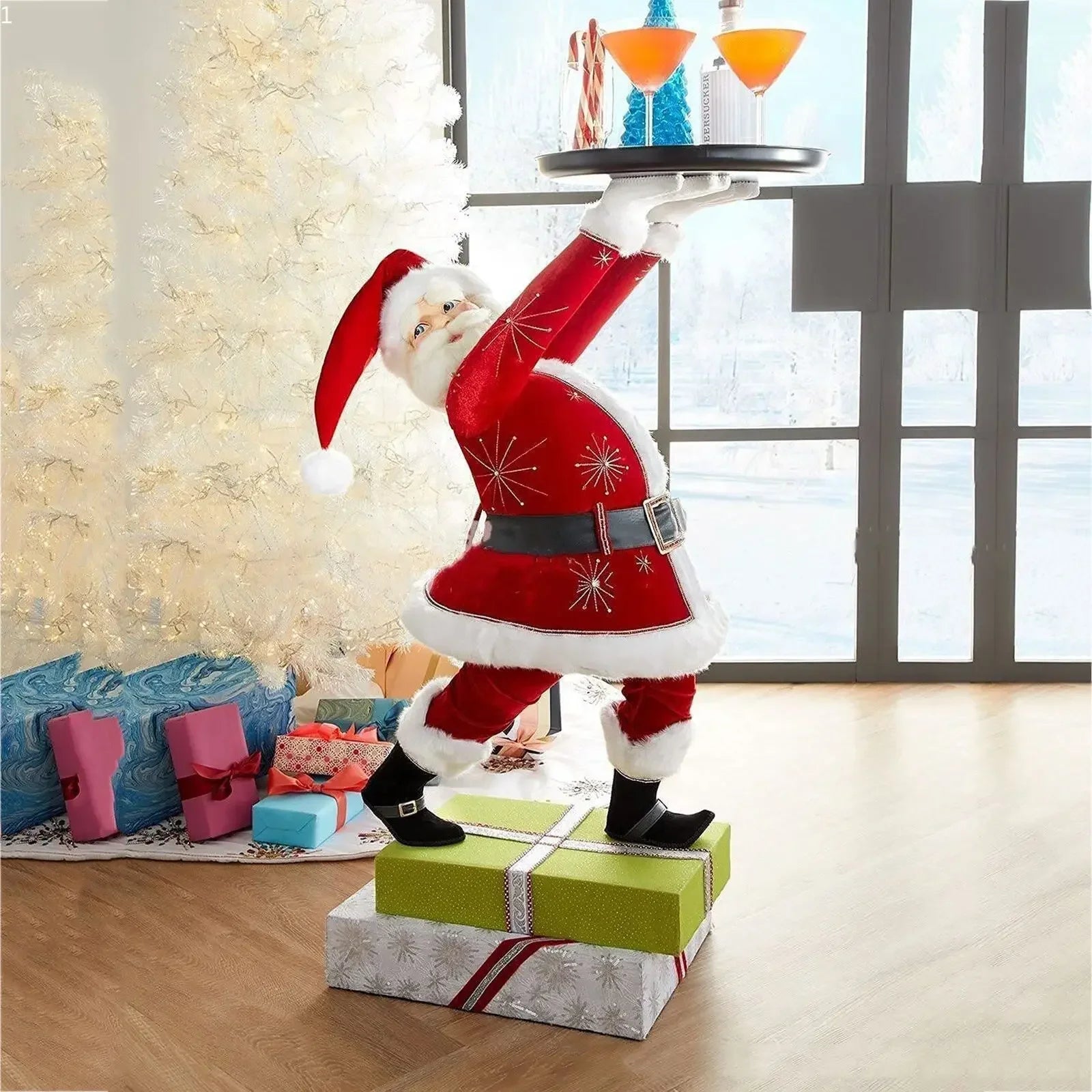 Charming Santa Claus Snack Tray for Christmas - Image 5