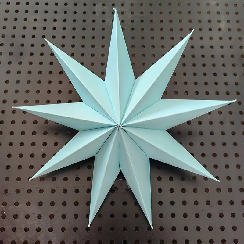 Festive Nine-Pointed Origami Star Hanging Decor - Image 23