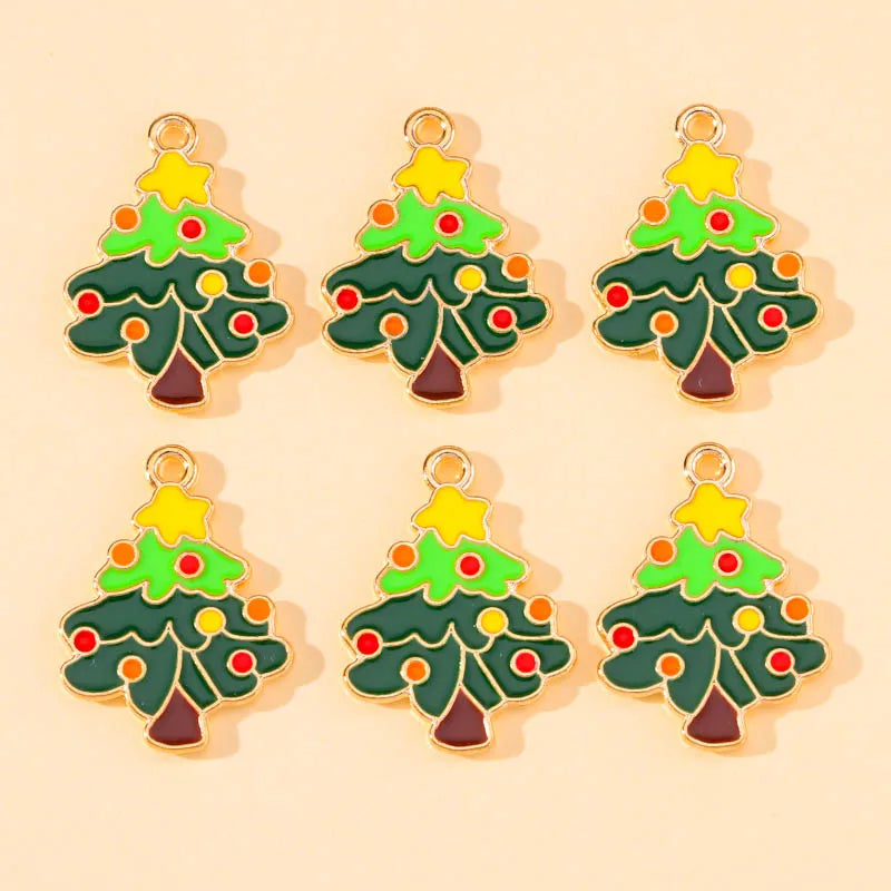 45Pcs Cartoon Christmas Enamel Charms for DIY Jewelry - Image 24