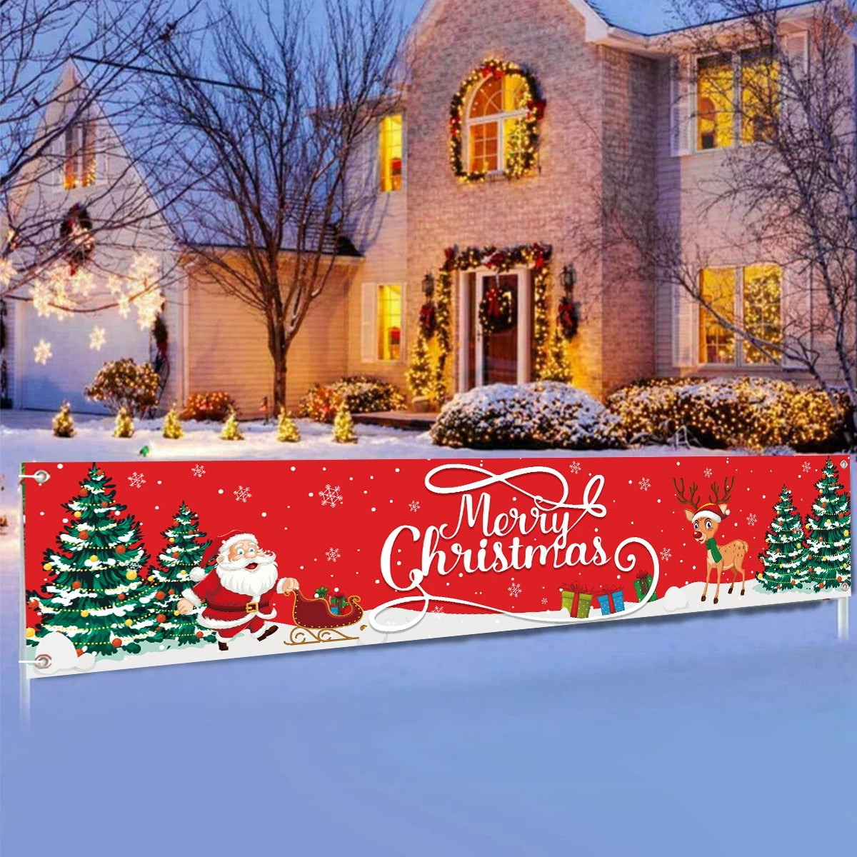 Charming Christmas Outdoor Banner for Holiday Cheer - Image 13