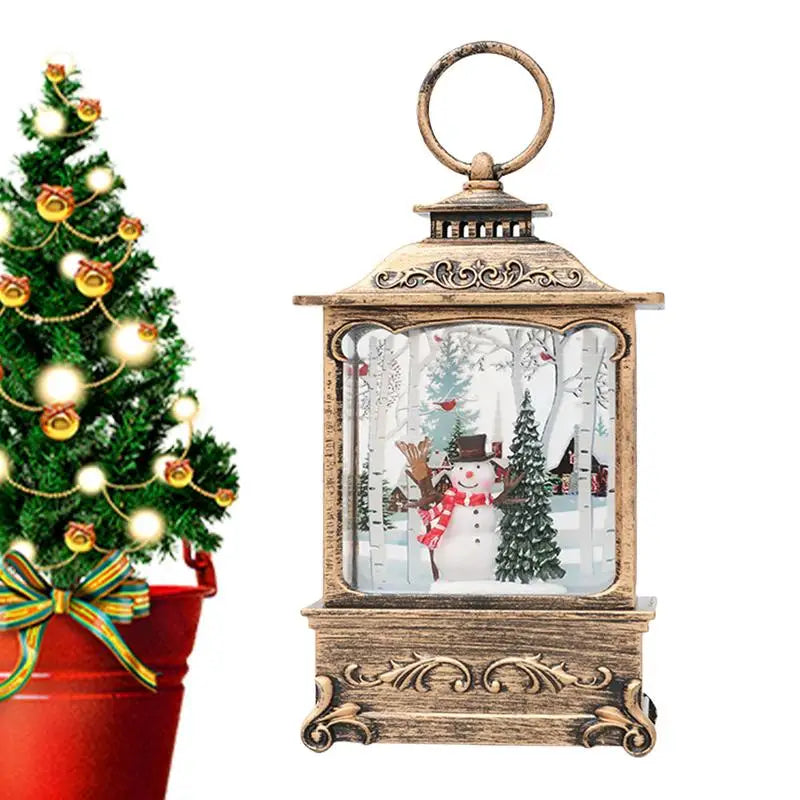 Enchanting LED Snow Globe Lantern for Christmas Delight
