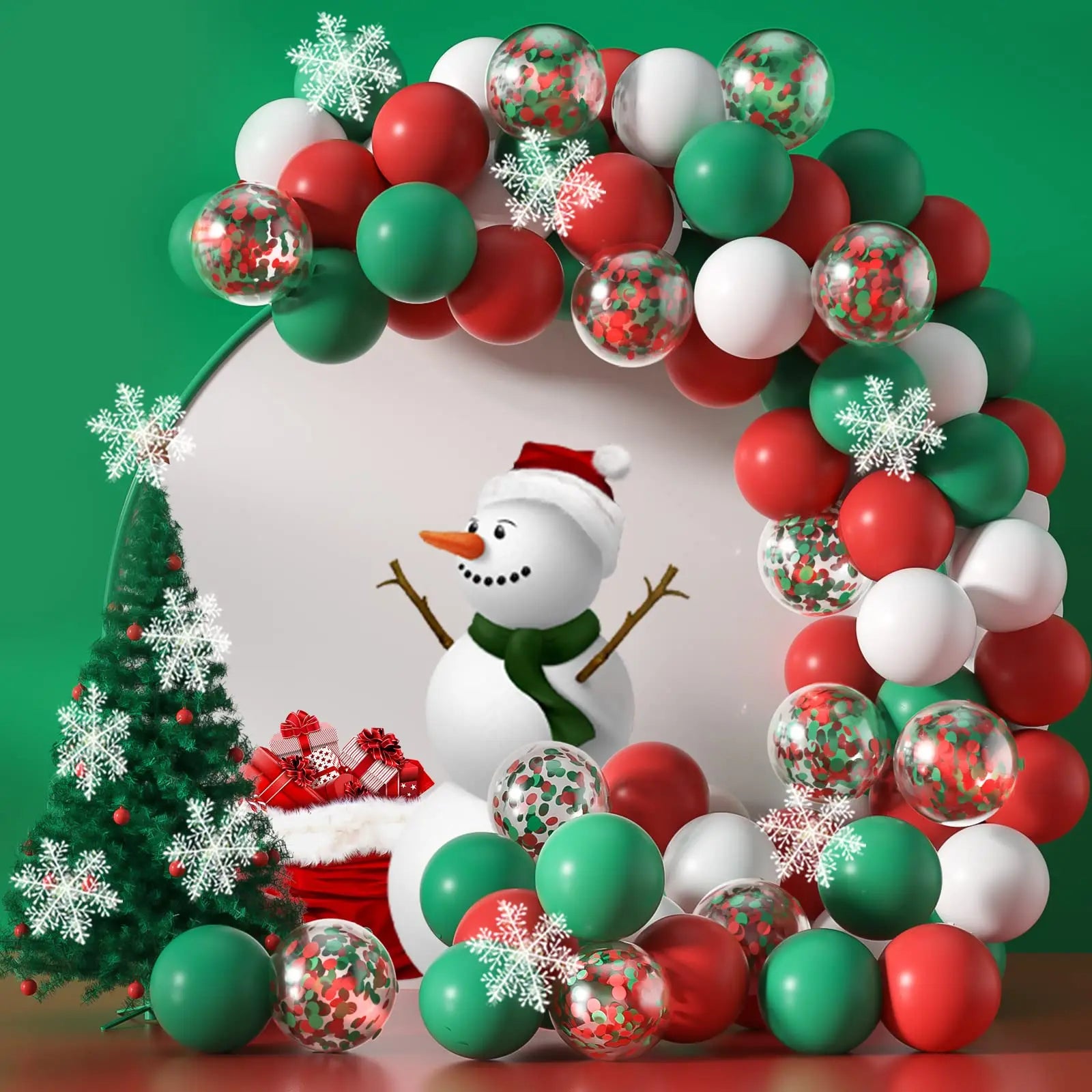 Festive Christmas Balloon Arch Kit - Santa & Gifts - Image 47