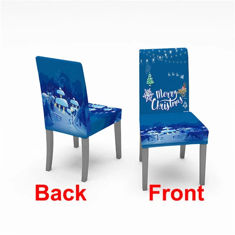 Festive Stretch Chair Covers for Holiday Dining - Image 9