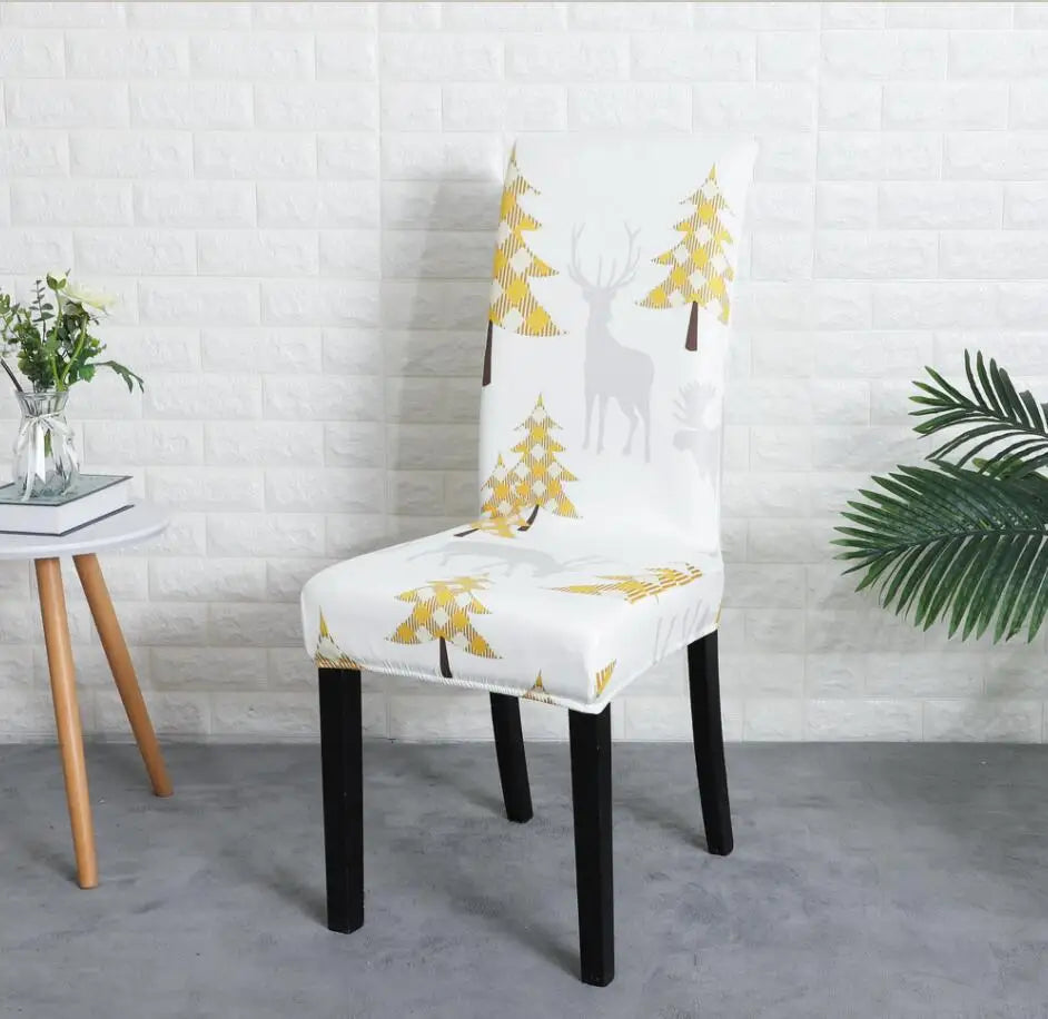 Festive Red & White Christmas Chair Covers - Image 11