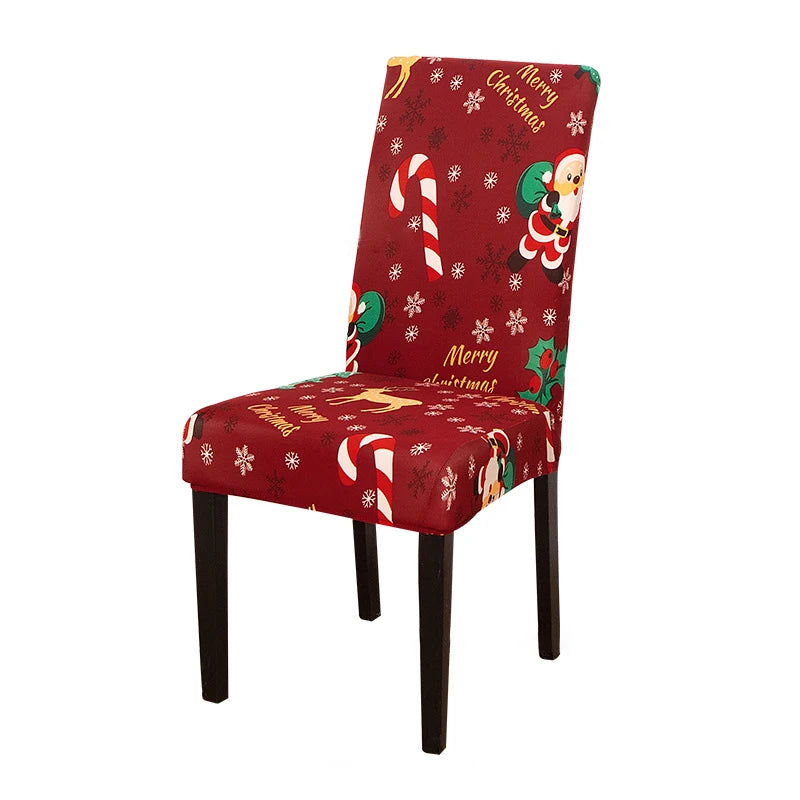 Stretchable Holiday Chair Covers - Festive Dining Décor - Image 37
