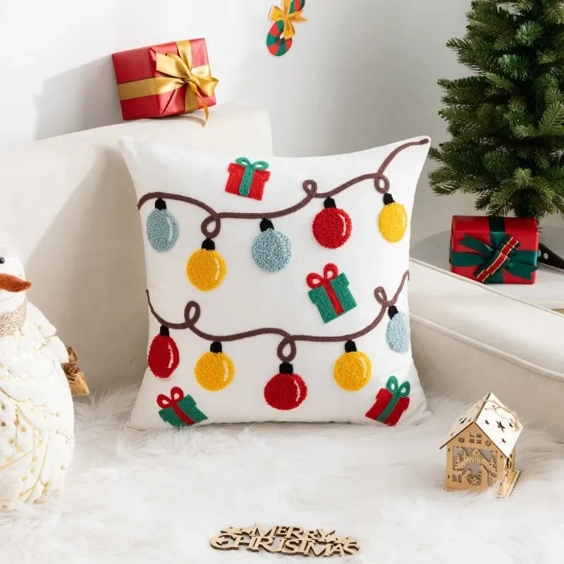 Charming Santa Claus Christmas Pillow Cover - Image 14