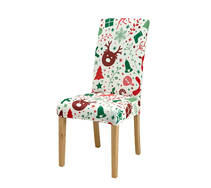 Stretchable Holiday Chair Covers - Festive Dining Décor - Image 10
