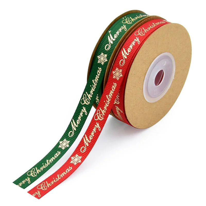 25 Yards of Festive Bronzing Grosgrain Ribbon - Image 10