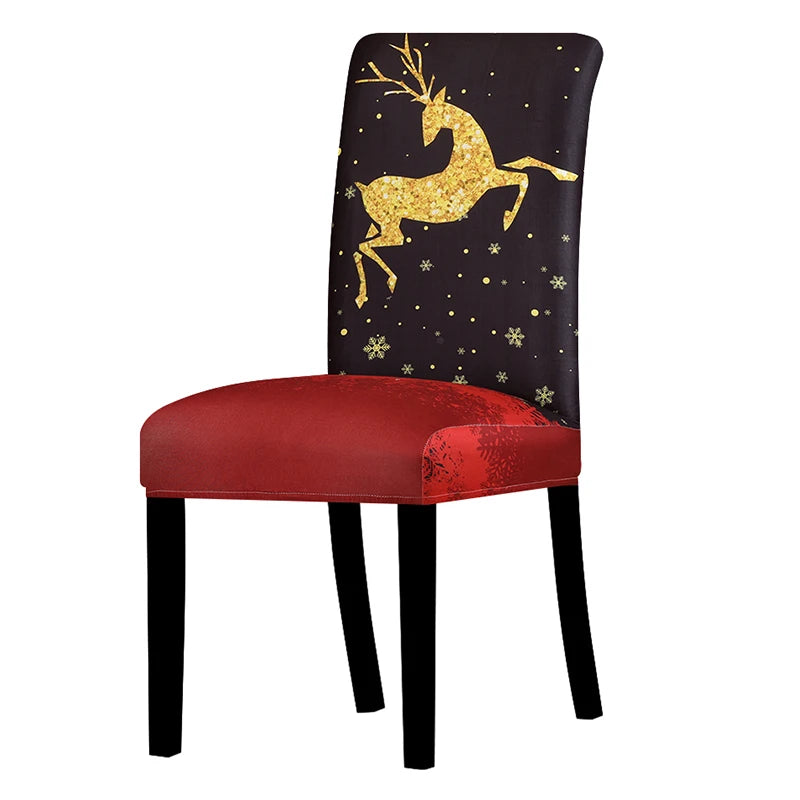 Stretchable Holiday Chair Covers - Festive Dining Décor - Image 35