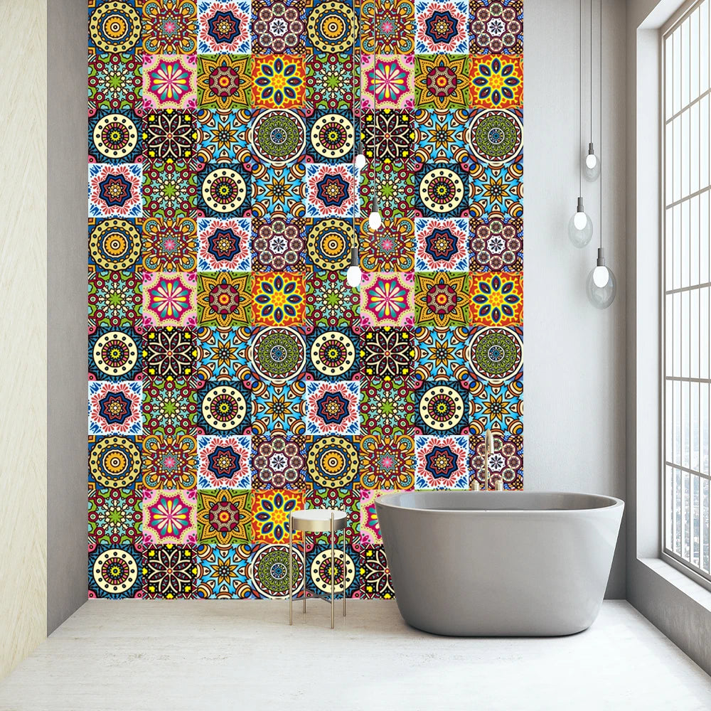 16-Piece Matte Waterproof Christmas Wall Stickers - Image 206
