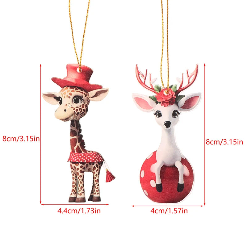 Charming Christmas Giraffe Hanging Decoration - Festive! - Image 8