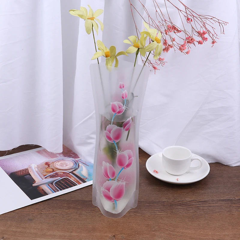 Christmas Chic: Foldable Transparent Flower Vase - Image 13