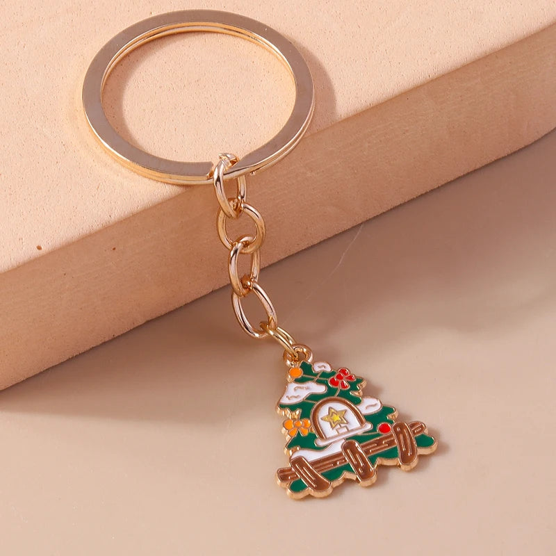 Charming Christmas Keychain: Santa & Snowman Duo - Image 27