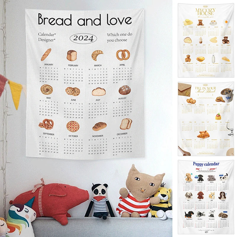 Festive Calendar Tapestry for Charming Holiday Decor - Image 5