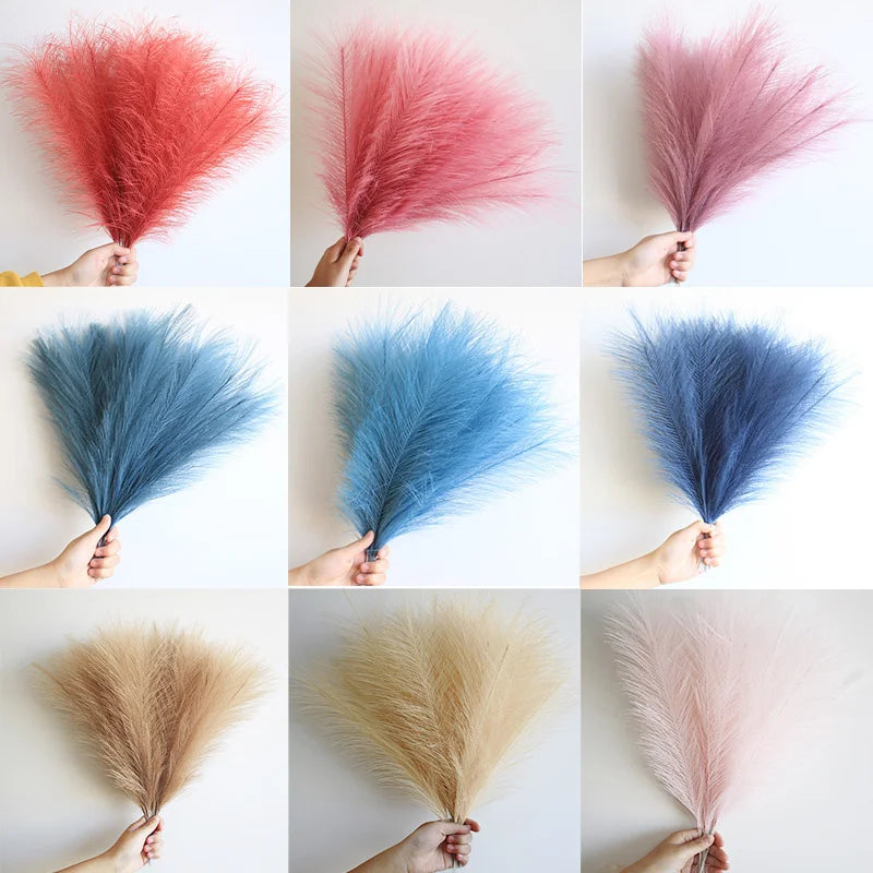 10/30 Pcs Fluffy Pampas Grass for Festive Decor - Image 9